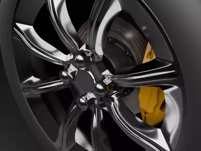 wheel 3D model - PBR and Textured