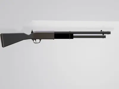 gun Modern Firearms Pack 5 Weapons Low-poly 3D model