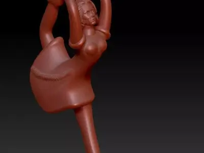 ice skating girl -27mm 3D model