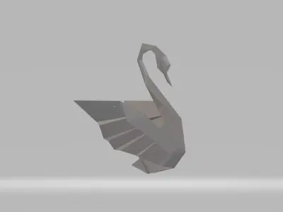 Origami Swan Free 3D print model