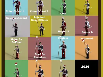 Napoleons Polish Guard Lancers 3D model