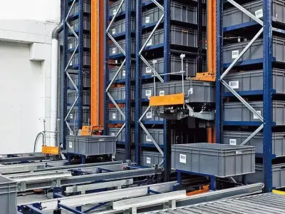 Automated Warehouse Storage System-Intelligent Racking Solutions 3D model