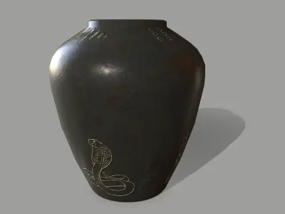 vase set 1 greek - greek Low-poly 3D model
