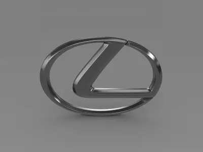 lexus logo 3D model by Sergey from CGTrader