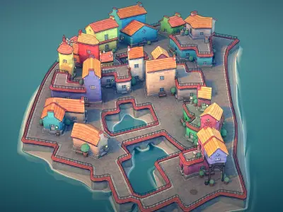 Town 2 3D model