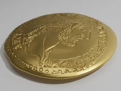 antiuqe coin 3D model