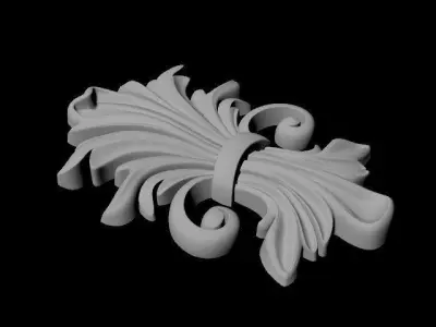 dekor gold leaf 3D model buy