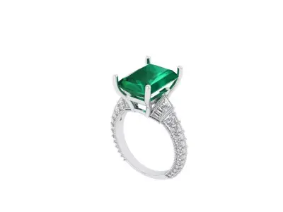 Art Deco Ring 3D print model 32