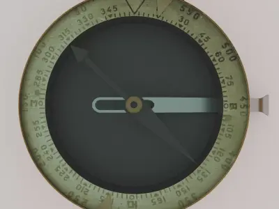 Old Compass 3D model purchase