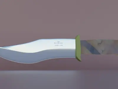 Military Knife Low-poly 3D model Low-poly 3D model