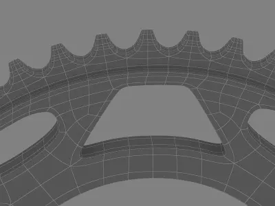 Gear 3D Model bicycle sprocket 3D model