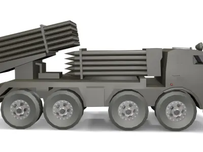 RM70 vehicle  Low-poly 3D model