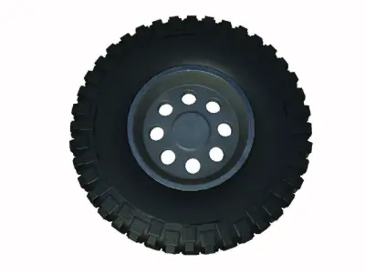 Off road wheel 3D model by vawworldstudios
