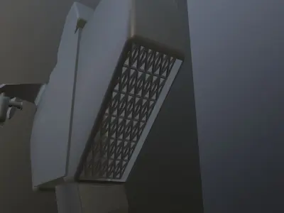 Exoskeleton skeleton Low-poly 3D model