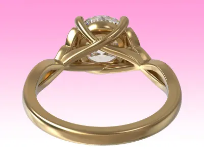 Ring Celtic Love Knots 3D print model