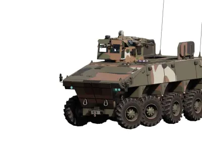 Battle support vehicle 3D model