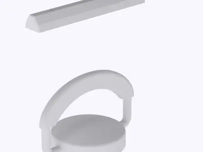 HO Set of 2 parking space barrier 1 train model  3D print model