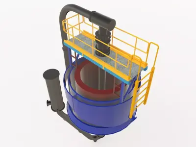 Pneuflot 3D Model 3D model