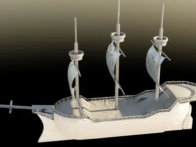 Sailboat Galleon 3D print model