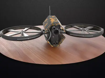 Security Drone Low-poly 3D model purchase