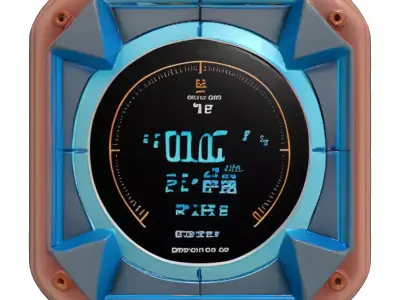 SciFi Wall Control Panel 3D model