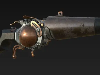 Valient Thor II Space Pistol 3D model