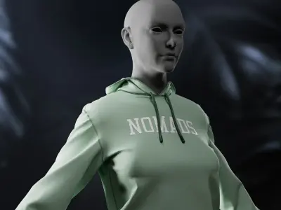 Fimale cloths part 1 Low-poly 3D model