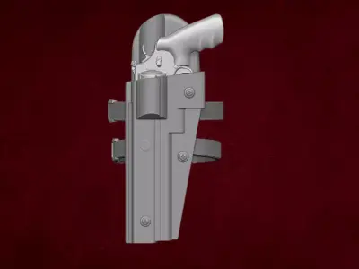 SW 500 Magnum STL Files for Action Figures 3D print model