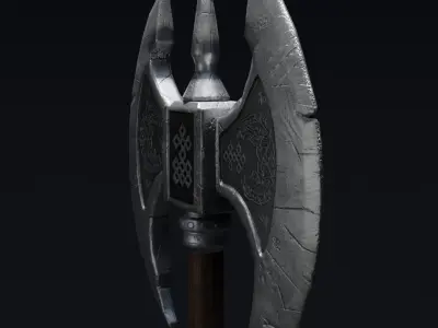 Double Axe - A Realistic and Reliable Game-Ready  Low-poly 3D model