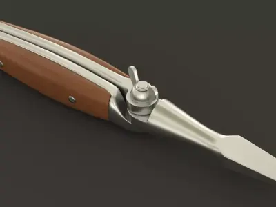 Screwdriver woodworking tool 3D model