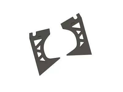 Front Strut Tower Reinforcement Weld on Plates E36 3D model