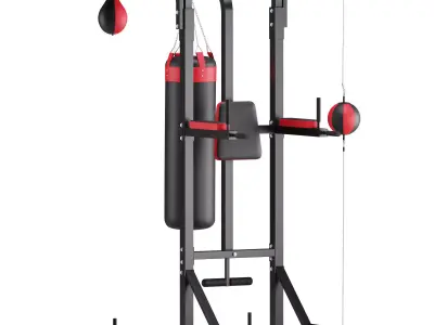 Power Boxing Station Stand Gym Speed Ball Punching Bag 3D model