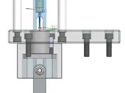 Bullet swaging press tool 3D model