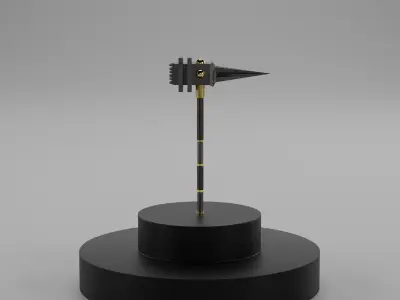 Hammer Low-poly 3D model 45