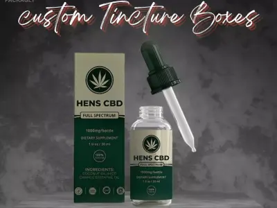 Custom Tincture Boxes 3D model