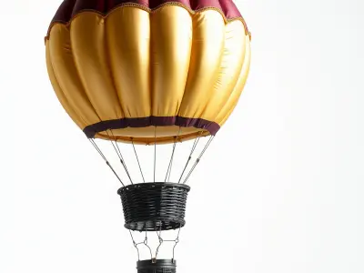 Luxurious Hot Air Balloon Classic model pack Low-poly 3D model