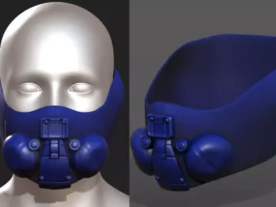 Helmet scifi military combat 3d  Low-poly 3D model order