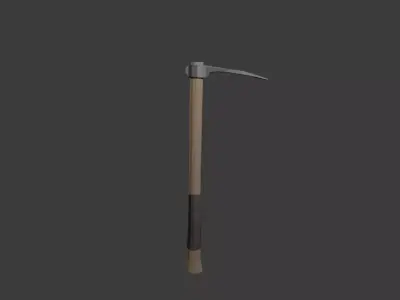 Low poly Hoe Low-poly 3D model