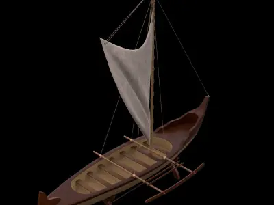 Decorative Sailing Boat 3D model