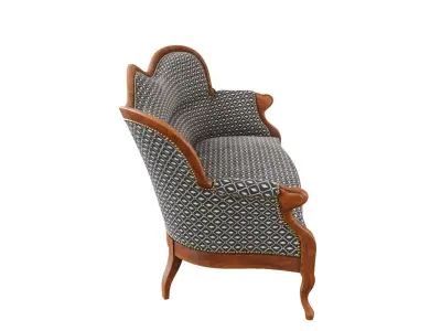 Classic French Sofa 3D model