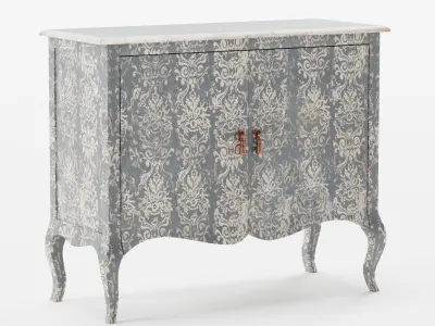Amalfi Curved Cabinet from ARHAUS 3D model