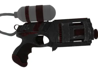 cosmic gun lowpoly stylize 4k tex Low-poly 3D model