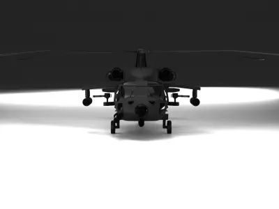 helicopter MH 60 L Free 3D model
