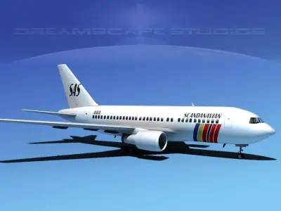 Boeing 767-100 SAS 3D model
