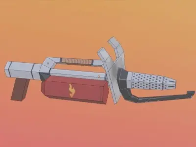Weapon pack for mobile game Low-poly 3D model