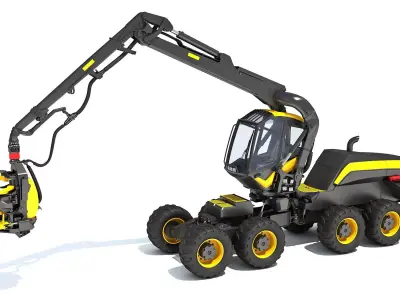 Forestry Harvester 3D model purchase