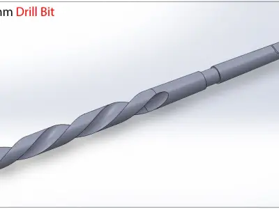 Original Size Drill Bit  for  M8 3D print model 3D print model