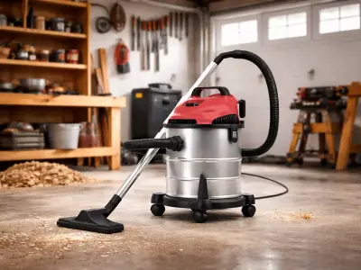 Industrial Wet Dry Vacuum Cleaner 3D Model 3D model