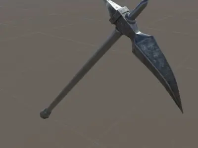 Zaghnal axe Low-poly 3D model