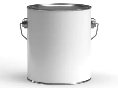 Gallon paint can with metal handle  3D model